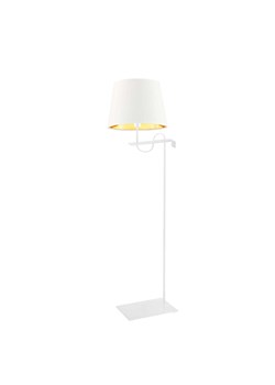 Biało-złota lampa podłogowa w stylu glamour BATA GOLD ze sklepu Lysne w kategorii Lampy podłogowe - zdjęcie 181854242