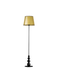 Złota lampa stojąca czarna loft LIZBONA MIRROR ze sklepu Lysne w kategorii Lampy podłogowe - zdjęcie 181854360
