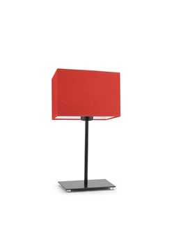 Czarna lampa stołowa z czerwonym abażurem AMALFI ze sklepu Lysne w kategorii Lampy stołowe - zdjęcie 181854480