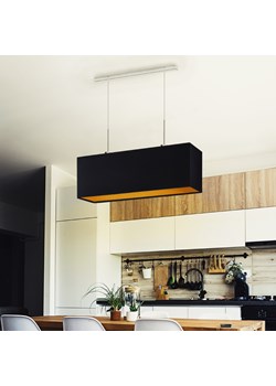 Podłużna lampa wisząca do kuchni MILOS GOLD w kolorze czarnym ze sklepu Lysne w kategorii Lampy wiszące - zdjęcie 181855830