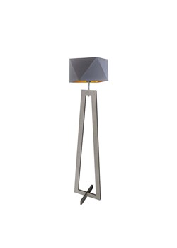 Lampa stojąca drewniana skandynawska BAKU GOLD ze sklepu Lysne w kategorii Lampy podłogowe - zdjęcie 181856453