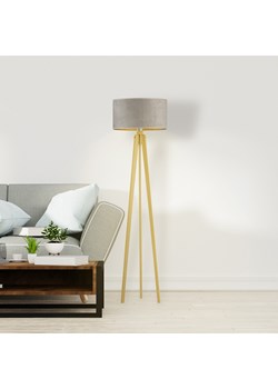 Lampa podłogowa na drewnianych nogach MIAMI VELUR ze sklepu Lysne w kategorii Lampy podłogowe - zdjęcie 181856612