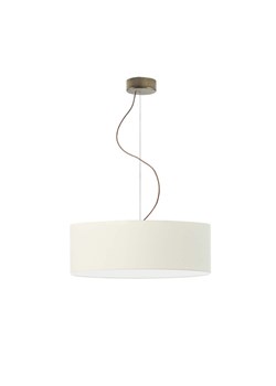 Klasyczna lampa wisząca do kuchni HAJFA fi - 50 cm - kolor ecru ze sklepu Lysne w kategorii Lampy wiszące - zdjęcie 181857023