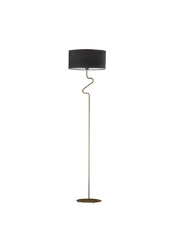 Czarna lampa podłogowa w nowoczesnym stylu MORONI VELUR ze sklepu Lysne w kategorii Lampy podłogowe - zdjęcie 181857672