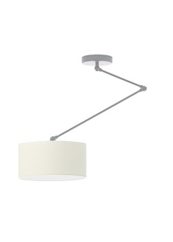 Klasyczna lampa wisząca z abażurem ecru NEWA ze sklepu Lysne w kategorii Lampy wiszące - zdjęcie 181858080