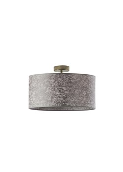 Tkaninowy plafon w kolorze betonu WENECJA fi - 40 cm - kolor szary melanż ze sklepu Lysne w kategorii Lampy sufitowe - zdjęcie 181858440