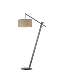 Skandynawska lampa stojąca drewniana z beżowym abażurem TORINO ze sklepu Lysne w kategorii Lampy podłogowe - zdjęcie 181859383