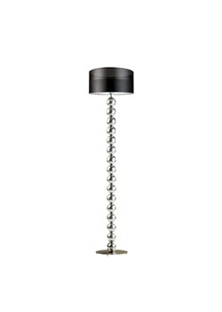 Srebrna lampa podłogowa do salonu GIZA GLAM ze sklepu Lysne w kategorii Lampy podłogowe - zdjęcie 181859660