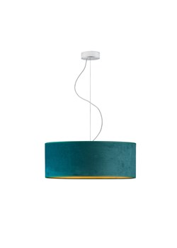 Nowoczesna lampa sufitowa HAJFA VELUR fi - 50 cm kolor zieleń butelkowa ze złotym wnętrzem - id: 10505 - marki Ciekot Partners Sp. Z O. O. - 181859970 Nowoczesna lampa sufitowa HAJFA VELUR fi - 50 cm kolor zieleń butelkowa ze złotym wnętrzem ze sklepu Lysne w kategorii Lampy sufitowe - zdjęcie 181859970