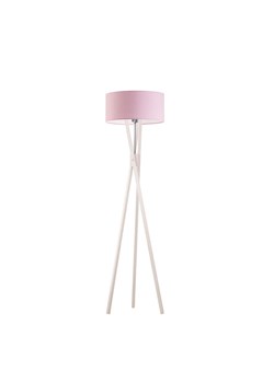 Biała lampa stojąca do pokoju dziecka ELX z różowym kloszem ze sklepu Lysne w kategorii Lampy dziecięce - zdjęcie 181860333