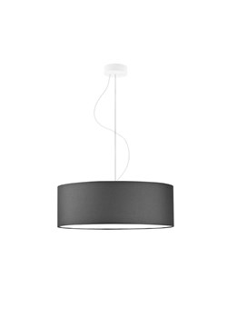 Lampa wisząca z szerokim abażurem HAJFA fi - 50 cm - kolor grafitowy ze sklepu Lysne w kategorii Lampy wiszące - zdjęcie 181860460