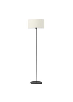 Czarna lampa podłogowa do salonu z kremowym abażurem WERONA ze sklepu Lysne w kategorii Lampy podłogowe - zdjęcie 181861320