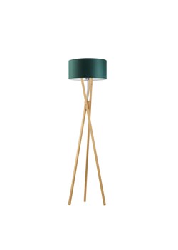 Drewniana lampa stojąca do salonu w stylu urban jungle ELX ze sklepu Lysne w kategorii Lampy podłogowe - zdjęcie 181862203