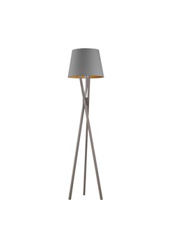 Drewniana lampa stojąca na 3 nogach ANDORA GOLD ze sklepu Lysne w kategorii Lampy podłogowe - zdjęcie 181862284