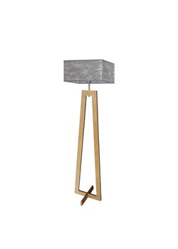 Lampa podłogowa na drewnianej nodze JAWA - id: 7651 - marki Ciekot Partners Sp. Z O. O. - 181862464 Lampa podłogowa na drewnianej nodze JAWA ze sklepu Lysne w kategorii Lampy podłogowe - zdjęcie 181862464