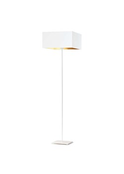 Biała lampa stojąca do sypialni PRAGA GOLD z kwadratowym abażurem 40x40 - id: 9624 - marki Ciekot Partners Sp. Z O. O. - 181862522 Biała lampa stojąca do sypialni PRAGA GOLD z kwadratowym abażurem 40x40 ze sklepu Lysne w kategorii Lampy podłogowe - zdjęcie 181862522