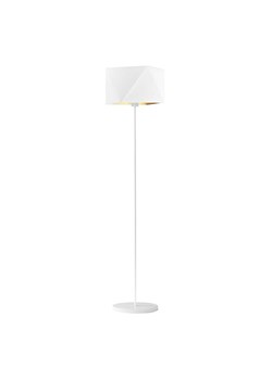 Biała lampa stojąca do salonu FIDŻI GOLD ze sklepu Lysne w kategorii Lampy podłogowe - zdjęcie 181863512