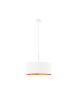 Biała lampa wisząca do salonu SINTRA GOLD fi - 40 cm ze sklepu Lysne w kategorii Lampy wiszące - zdjęcie 181863933