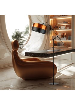 Designerska lampa podłogowa na wysięgniku ruchomym do gabinetu LIBERIA GLAM ze sklepu Lysne w kategorii Lampy podłogowe - zdjęcie 181865080