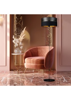 Czarno-złota lampa stojąca glamour do salonu WERONA GLAM - id: 12631 - marki Ciekot Partners Sp. Z O. O. - 181865090 Czarno-złota lampa stojąca glamour do salonu WERONA GLAM ze sklepu Lysne w kategorii Lampy podłogowe - zdjęcie 181865090