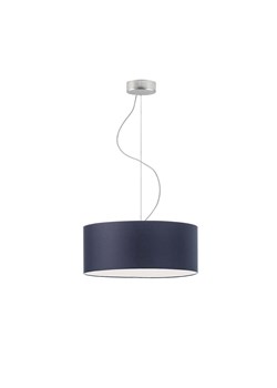 Abażurowa lampa wisząca do sypialni HAJFA fi - 40 cm - kolor granatowy ze sklepu Lysne w kategorii Lampy wiszące - zdjęcie 181865551
