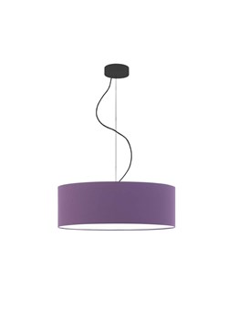 Lampa wisząca do salonu z abażurem w kształcie walca HAJFA fi - 50 cm - kolor fioletowy ze sklepu Lysne w kategorii Lampy wiszące - zdjęcie 181865554
