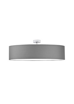 Minimalistyczny plafon w stylu skandynawskim GRENADA  fi - 80 cm - kolor szary stalowy ze sklepu Lysne w kategorii Lampy sufitowe - zdjęcie 181865913