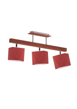 Czerwony plafon sufitowy z 3 regulowanymi kloszami MIRAMAR ze sklepu Lysne w kategorii Lampy wiszące - zdjęcie 181866061