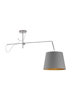 Szara lampa wisząca z abażurem ze złotym wnętrzem OVIEDO GOLD - id: 9289 - marki Ciekot Partners Sp. Z O. O. - 181866281 Szara lampa wisząca z abażurem ze złotym wnętrzem OVIEDO GOLD ze sklepu Lysne w kategorii Lampy wiszące - zdjęcie 181866281