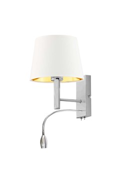 Dwupłomienna lampa ścienna do sypialni AUSTIN GOLD ze sklepu Lysne w kategorii Lampy ścienne - zdjęcie 181866380