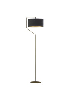 Złota lampa podłogowa z czarnym abażurem ze złotym wnętrzem TESALLIA VELUR ze sklepu Lysne w kategorii Lampy podłogowe - zdjęcie 181866860