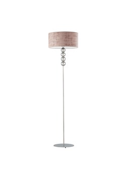 Lampa stojąca z kulami do salonu BERMUDY VELUR z różowym, welurowym abażurem ze sklepu Lysne w kategorii Lampy podłogowe - zdjęcie 181866861