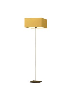 Designerska lampa podłogowa do salonu PRAGA z musztardowym abażurem 40x40 cm ze sklepu Lysne w kategorii Lampy podłogowe - zdjęcie 181867051