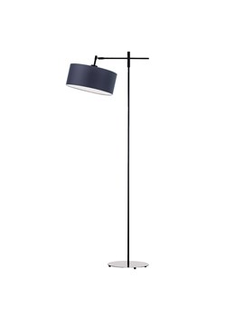 Metalowa lampa stojąca z materiałowym abażurem MELTON ze sklepu Lysne w kategorii Lampy podłogowe - zdjęcie 181867161