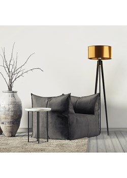 Drewniana lampa stojąca na trójnogu w stylu loft MIAMI MIRROR ze sklepu Lysne w kategorii Lampy podłogowe - zdjęcie 181867522