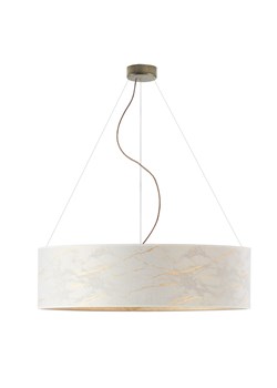 Nowoczesna lampa wisząca nad stół PORTO MARMUR fi - 80 cm - kolor biały ze sklepu Lysne w kategorii Lampy wiszące - zdjęcie 181867594