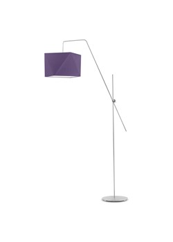 Srebrna lampa podłogowa regulowana z abażurem TOLEDO ze sklepu Lysne w kategorii Lampy podłogowe - zdjęcie 181867903