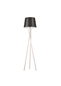 Biała lampa podłogowa na drewnianej podstawie ANDORA ze sklepu Lysne w kategorii Lampy podłogowe - zdjęcie 181869224