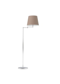 Chromowana lampa stojąca z regulowanym ramieniem do czytania ASTI ze sklepu Lysne w kategorii Lampy podłogowe - zdjęcie 181869983