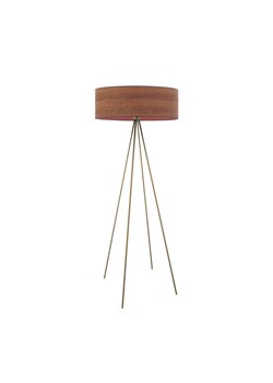 Lampa stojąca na metalowych nogach IBIZA ECO z designerskim abażurem w kolorze kasztanowym ze sklepu Lysne w kategorii Lampy podłogowe - zdjęcie 181870283