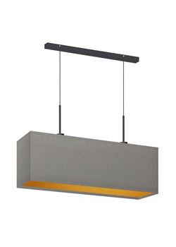 Skandynawska lampa wisząca do kuchni podłużna MILOS GOLD w kolorze szarym ze sklepu Lysne w kategorii Lampy wiszące - zdjęcie 181870453
