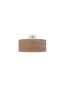 Plafon sufitowy w stylu skandynawskim WENECJA ECO fi - 30 cm z fornirowym abażurem w kolorze orzecha ze sklepu Lysne w kategorii Lampy sufitowe - zdjęcie 181870663