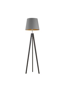 Drewniana lampa stojąca w stylu skandynawskim ARUBA GOLD ze sklepu Lysne w kategorii Lampy podłogowe - zdjęcie 181870733