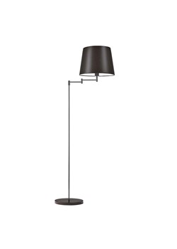 Klasyczna lampa stojąca do salonu z brązowym abażurem ASTI ze sklepu Lysne w kategorii Lampy podłogowe - zdjęcie 181870972
