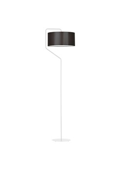 Klasyczna lampa stojąca z brązowym abażurem TESALLIA ze sklepu Lysne w kategorii Lampy podłogowe - zdjęcie 181872242