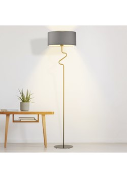 Skandynawska lampa stojąca z szarym abażurem MORONI ze sklepu Lysne w kategorii Lampy podłogowe - zdjęcie 181872741