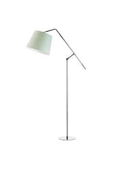Dziecięca lampa podłogowa z miętowym abażurem FOYA z włącznikiem nożnym ze sklepu Lysne w kategorii Lampy dziecięce - zdjęcie 181872933