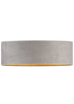Skandynawski plafon z abażurem ze złotym wnętrzem MEDINA VELUR fi - 80 cm ze sklepu Lysne w kategorii Lampy sufitowe - zdjęcie 181873373