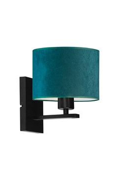 Designerski kinkiet do salonu ELVORA VELUR z welurowym abażurem ze sklepu Lysne w kategorii Lampy ścienne - zdjęcie 181873734