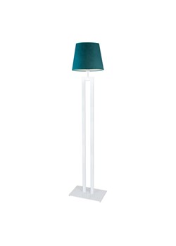 Biała lampa stojąca z welurowym kloszem VEGAS VELUR ze sklepu Lysne w kategorii Lampy podłogowe - zdjęcie 181873941